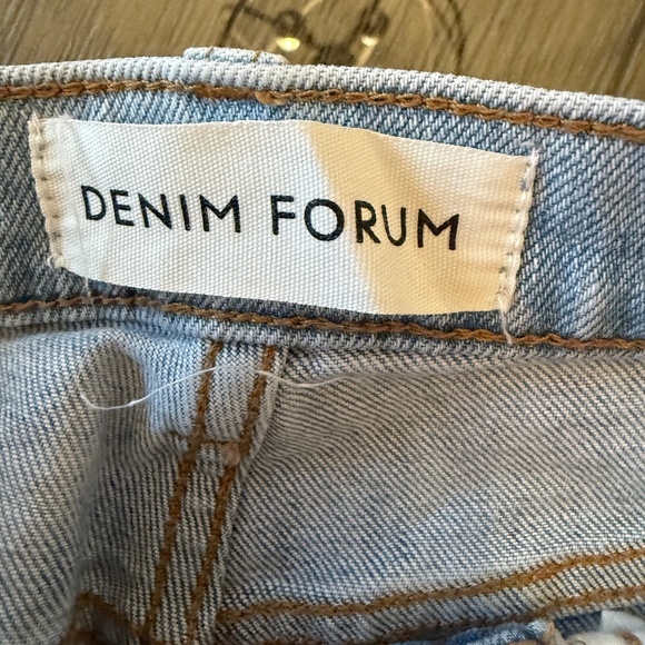 Denim Forum The Arlo Hi-Rise Straight Jean Blue 31906 - Picture 12 of 15